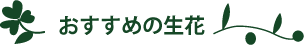 おすすめの生花